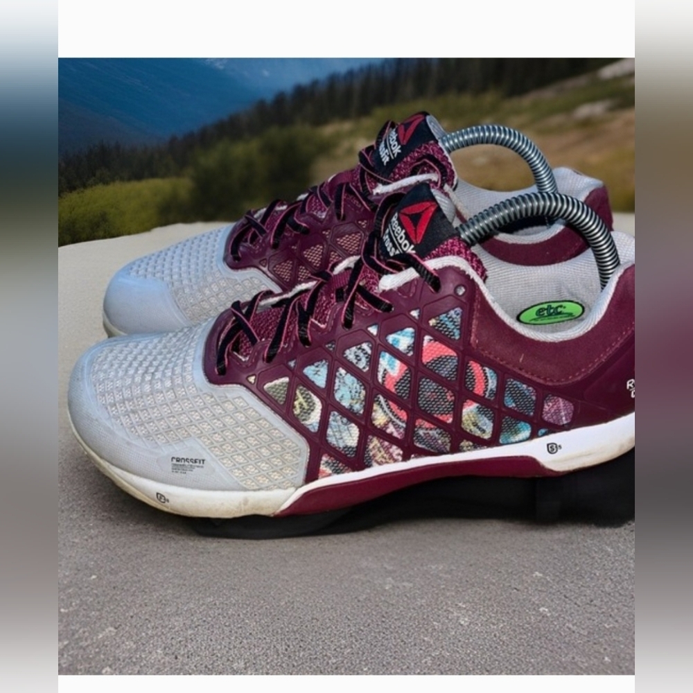 Reebok Crossfit Women's Burgundy and White Athletic Shoes